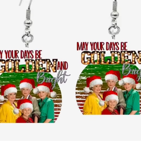 NWOT choose one golden girl earrings - Picture 8 of 8